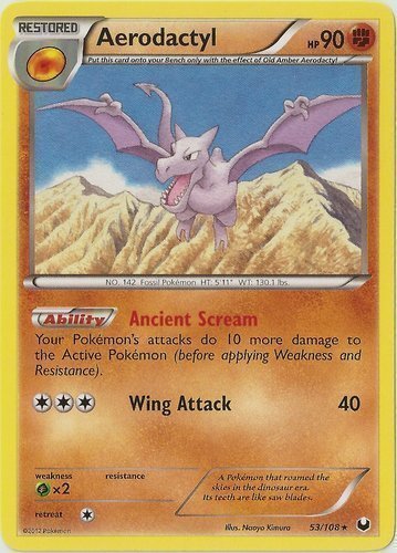 Aerodactyl Non Holo Rare 16/62 Pokemon Fossil 1st Ed Set LP -A00