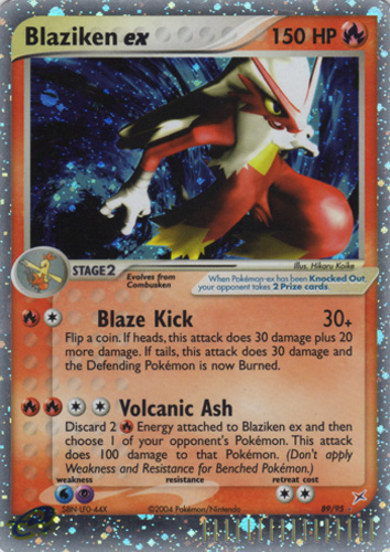 Blaziken 15/109 EX Ruby & Sapphire Rare Non-Holo Pokemon Card NM