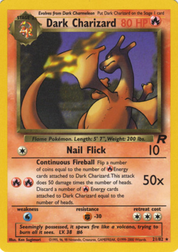 Pokémon Card Platinum Charizard G LV.X graded 8