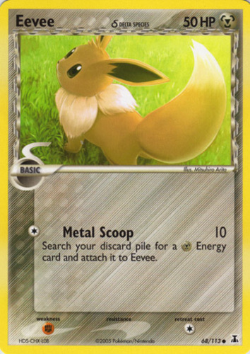 Pokemon Eevee Platinum Reverse Holo 62/100 Burger King Promo TCG Card MP