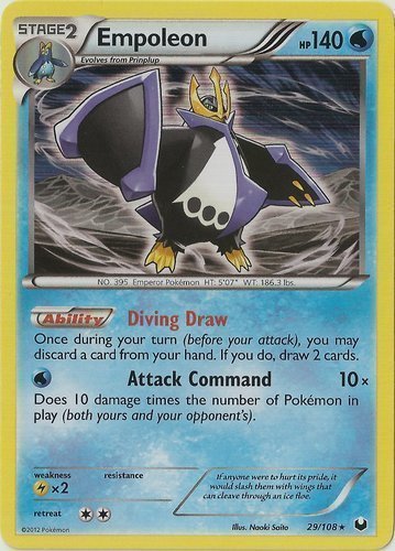 Pokemon TCG - Rare Empoleon Lv. X Diamond & Pearl Holographic Card 120 –  Pfaltzcraftsmore