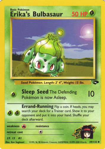 Pokemon Card bulbasaur 55/112 ex FireRed LeafGreen NM/M Holo Values - MAVIN