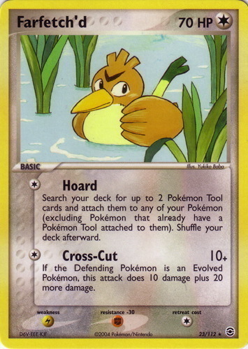 Farfetch'd 107/106 Holo Rare Secret Rare Ex Emerald Pokemon Card NM+  W/Tracking