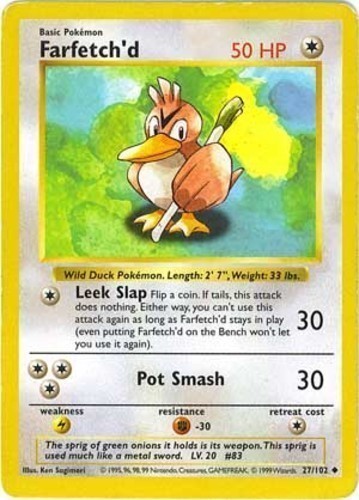 Farfetch'd Kalos Starter Set 25/39 LP Pokémon Card