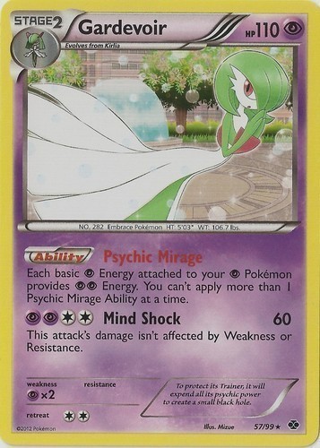 Pokemon Gardevoir Lv 61 8/127 Platinum Holo LP-MP