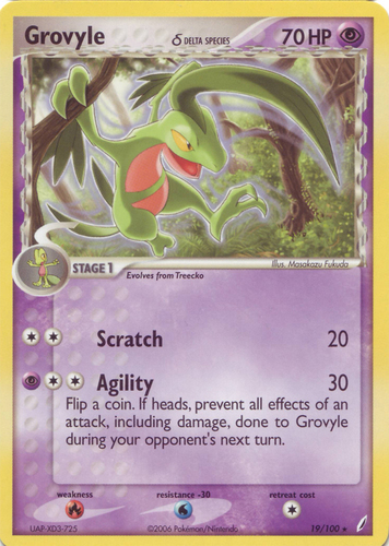 Grovyle - 39/100 Reverse Holo - Stormfront Set – JAB Games13