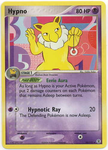 POKÉMON AQUAPOLIS HYPNO RARA NONHOLO 16/147 NM