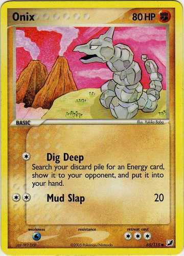 Onix 2000 Pokemon Card fire red playing card poker card Rare BGS From JP