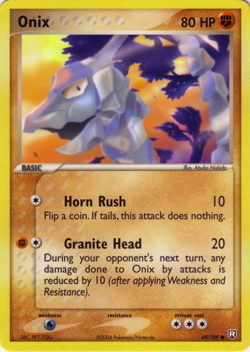 Onix 1999 Pokemon Game 1st Edition #56 Price Guide - Sports Card Investor