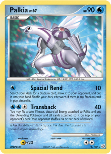 2008 Pokémon Diamond & Pearl Great Encounters 106/106 Palkia LV.X Holo