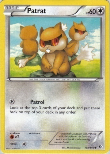 Patrat - Pokémon Normal Comum - 84/111 - Pokemon Card Game