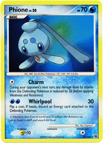  Pokemon - Phione (36/113) - Legendary Treasures : Toys