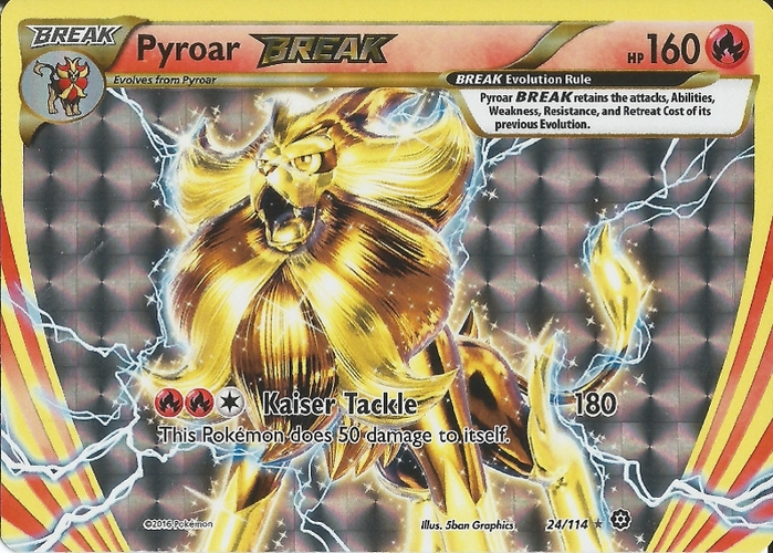 Pyroar - 12/119 - Rare Non Holo Pokemon Card XY Phantom Forces DMG