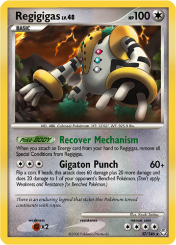 Mavin  Regigigas Lv. X - DP30 Holo Black Star Promo Diamond and Pearl  Pokemon TCG 2008