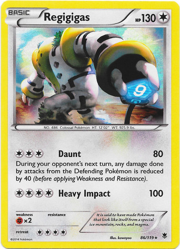 CARD POKEMON EJ VOL. V #26 REGIGIGAS 2020 Sinnoh PERU South