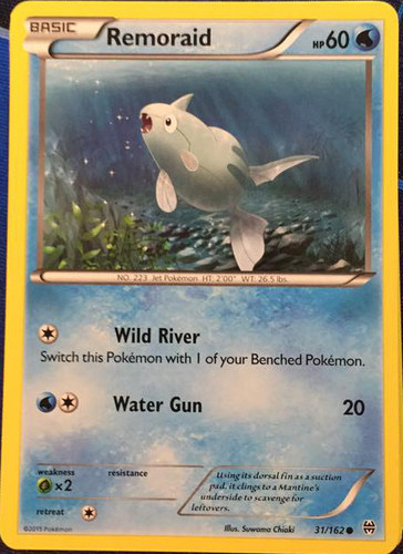 Pokémon Mysterious Treasures Remoraid 95/123 Non Holo Spanish/Portuguese?  NM