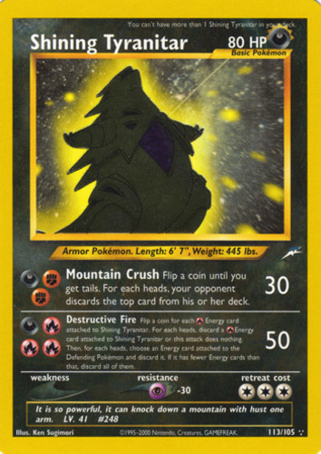 Dark Tyranitar, Pokémon