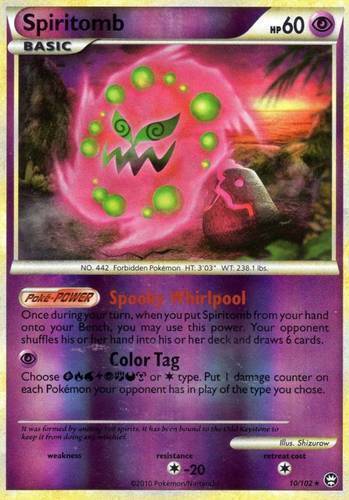 Spiritomb 62/114 Pokemon XY Steam Siege TCG 2016 NM-MT+ Unplayed