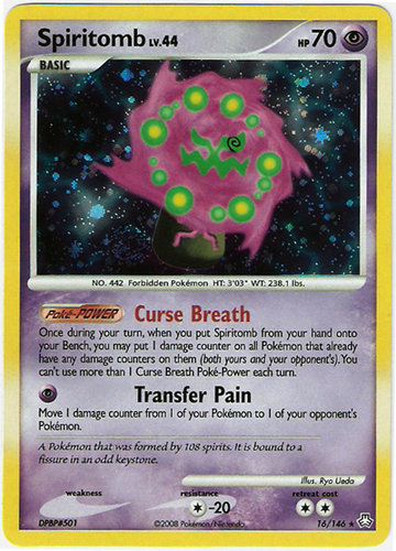 Spiritomb 32/99 NM Non Holo Platinum Arceus Pokemon- 2 Cards