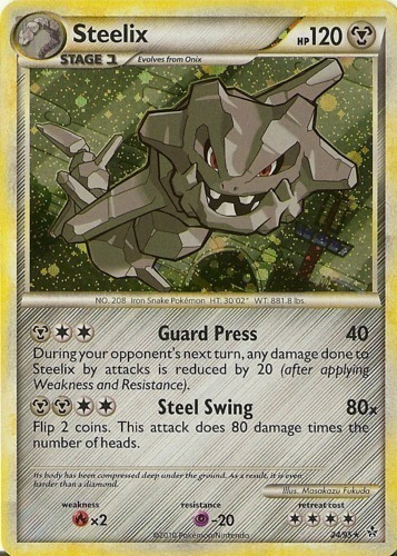  Steelix 099/163 Battle Styles - Pokemon Evolution 2 Card Lot -  Foil Stage 1 Metal Type : Toys & Games