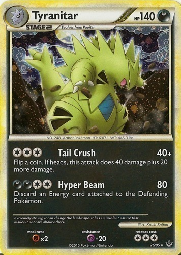 Pokémon Tyranitar ex Cosmos Holo CGC 4 Graded Card Pop Series 1