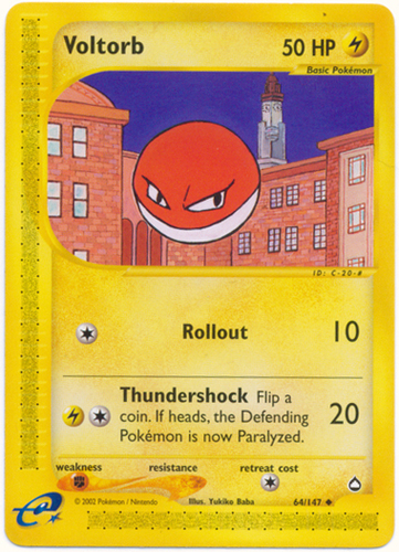 Pokemon Card - Voltorb & Electrode #1221 - Vending Machine - Holo