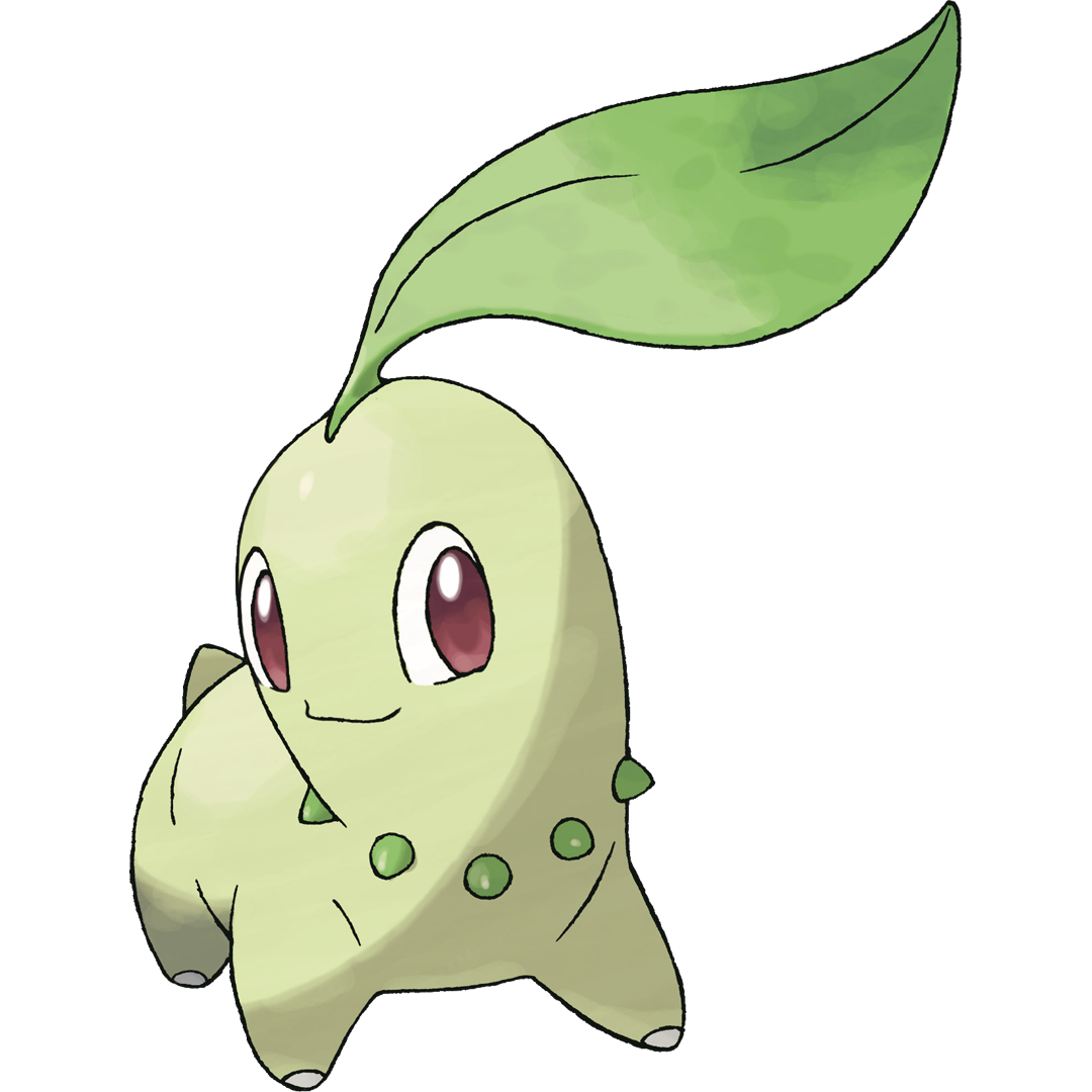 chikorita 25th anniversary card