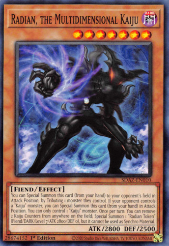 Radian, the Multidimensional Kaiju : YuGiOh Card Prices