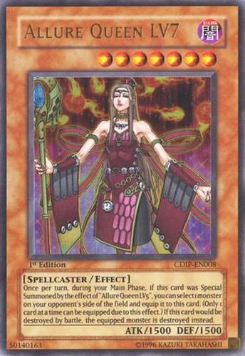 Auction Prices Realized Tcg Cards 2006 YU-GI-Oh! Cdip-Cyberdark Impact Allure  Queen LV7 1ST EDITION-ULTIMATE RARE