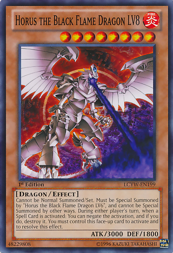 Yu-Gi-Oh! Horus The Black Flame Dragon LV8 EEN-ENSE1 Limited Secret Rare NM