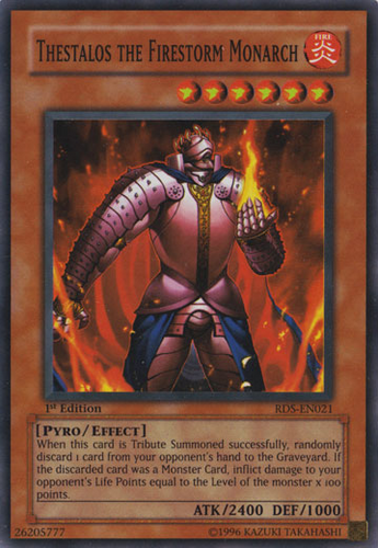 YuGiOh - Thestalos the Firestorm Monarch - Rare