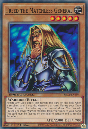 Freed the Matchless General : YuGiOh Card Prices